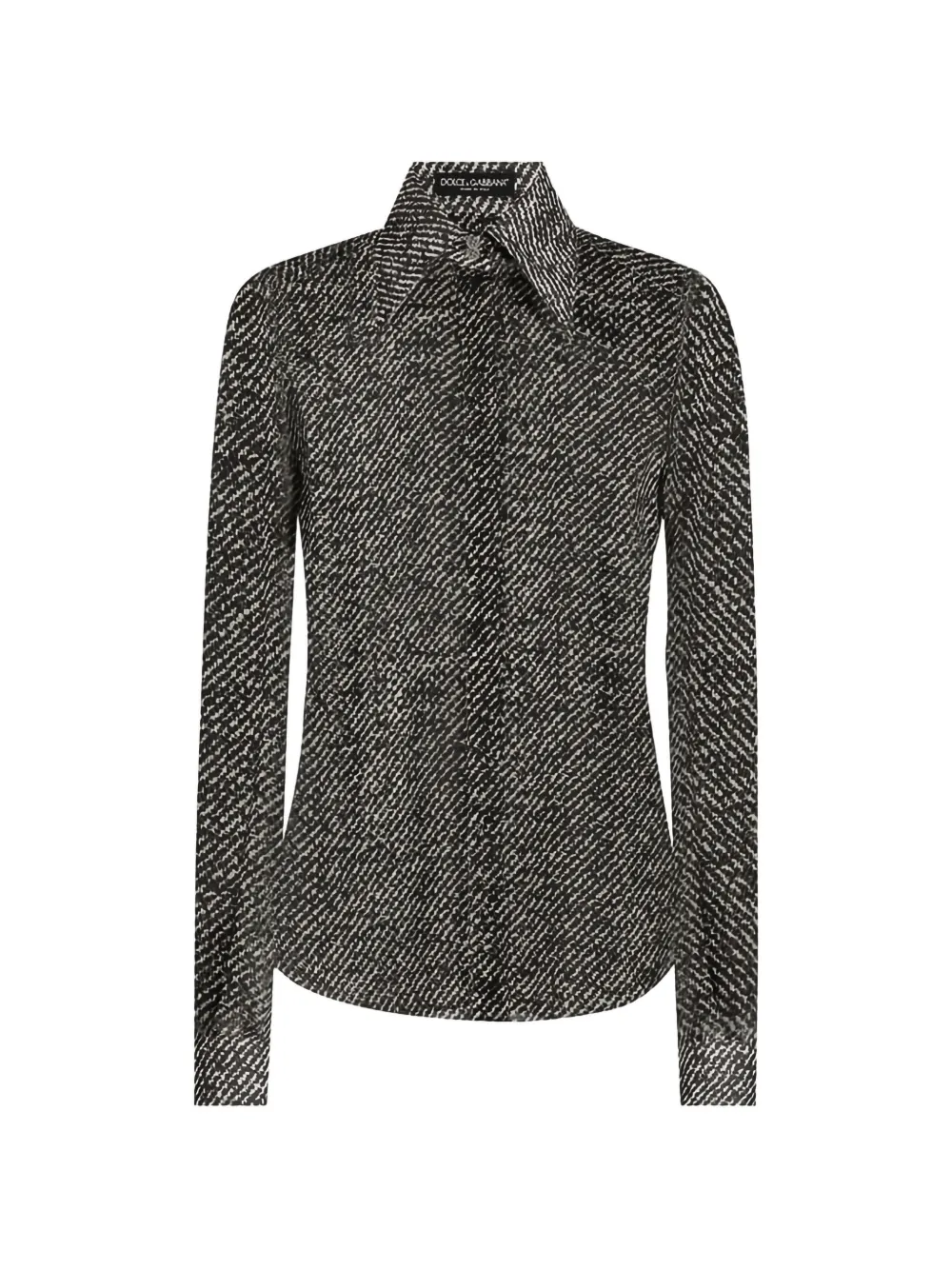 Dolce & Gabbana rose-print shirt - Nero