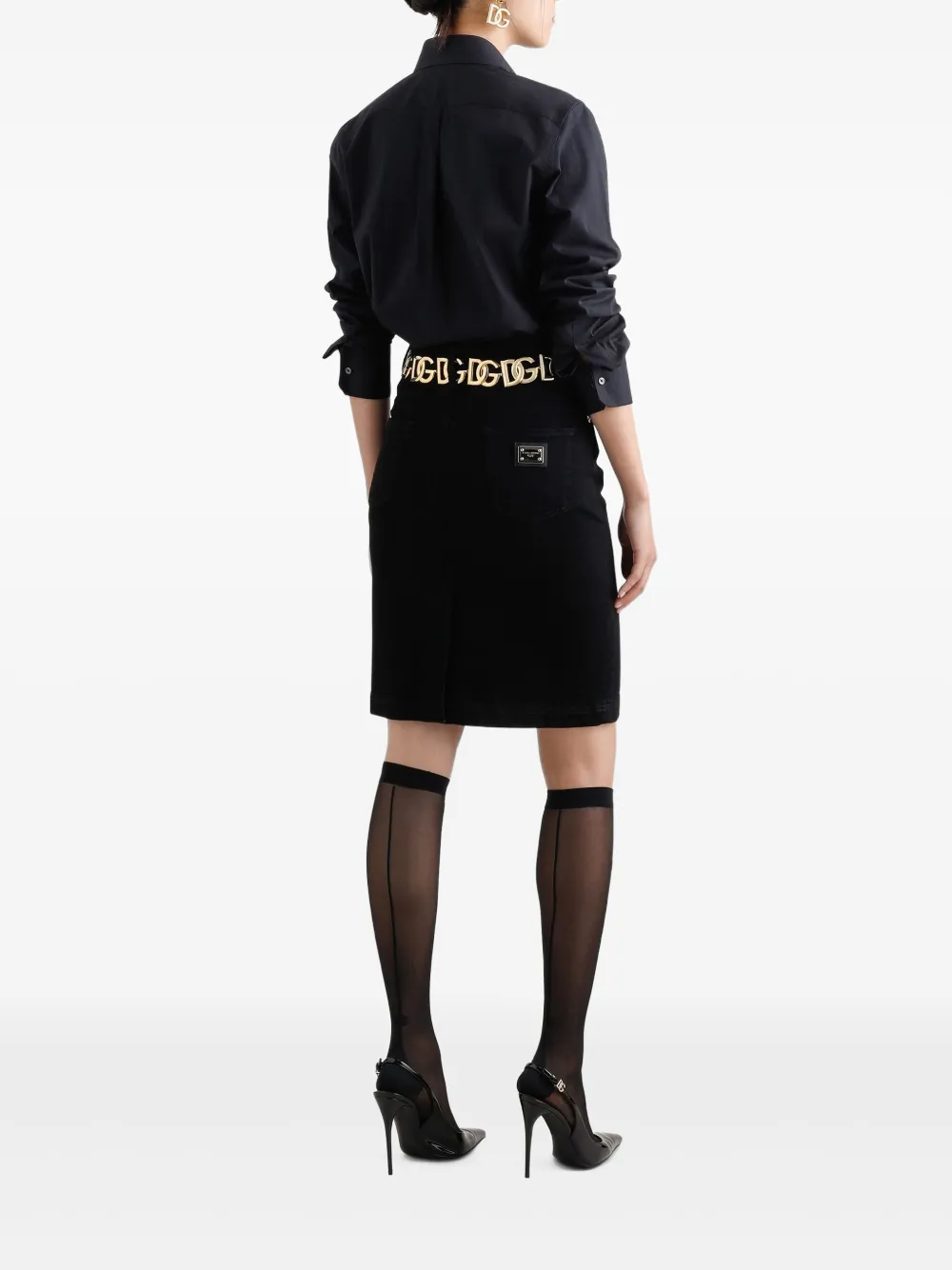 Dolce & Gabbana Blouse met kant Zwart