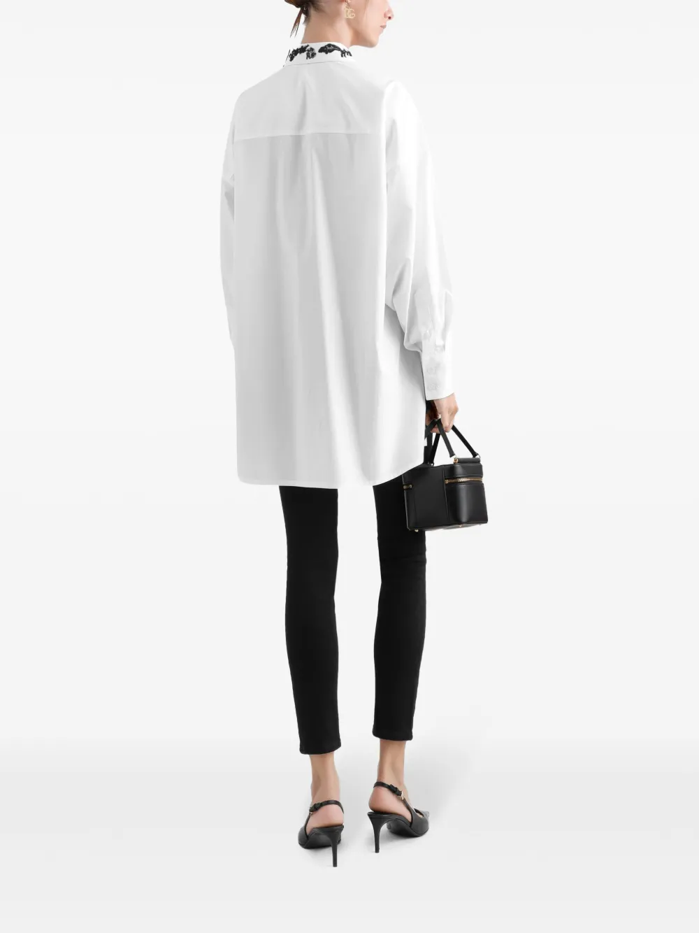 Dolce & Gabbana Blouse met bloemenapplicatie Wit