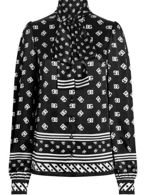 Dolce & Gabbana camisa con estampado DG