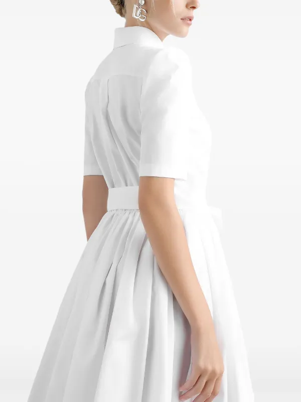 Dolce & Gabbana Poplin Shirt Dress | White | FARFETCH