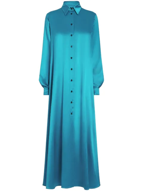 Dolce & Gabbana vestido camisero de satén