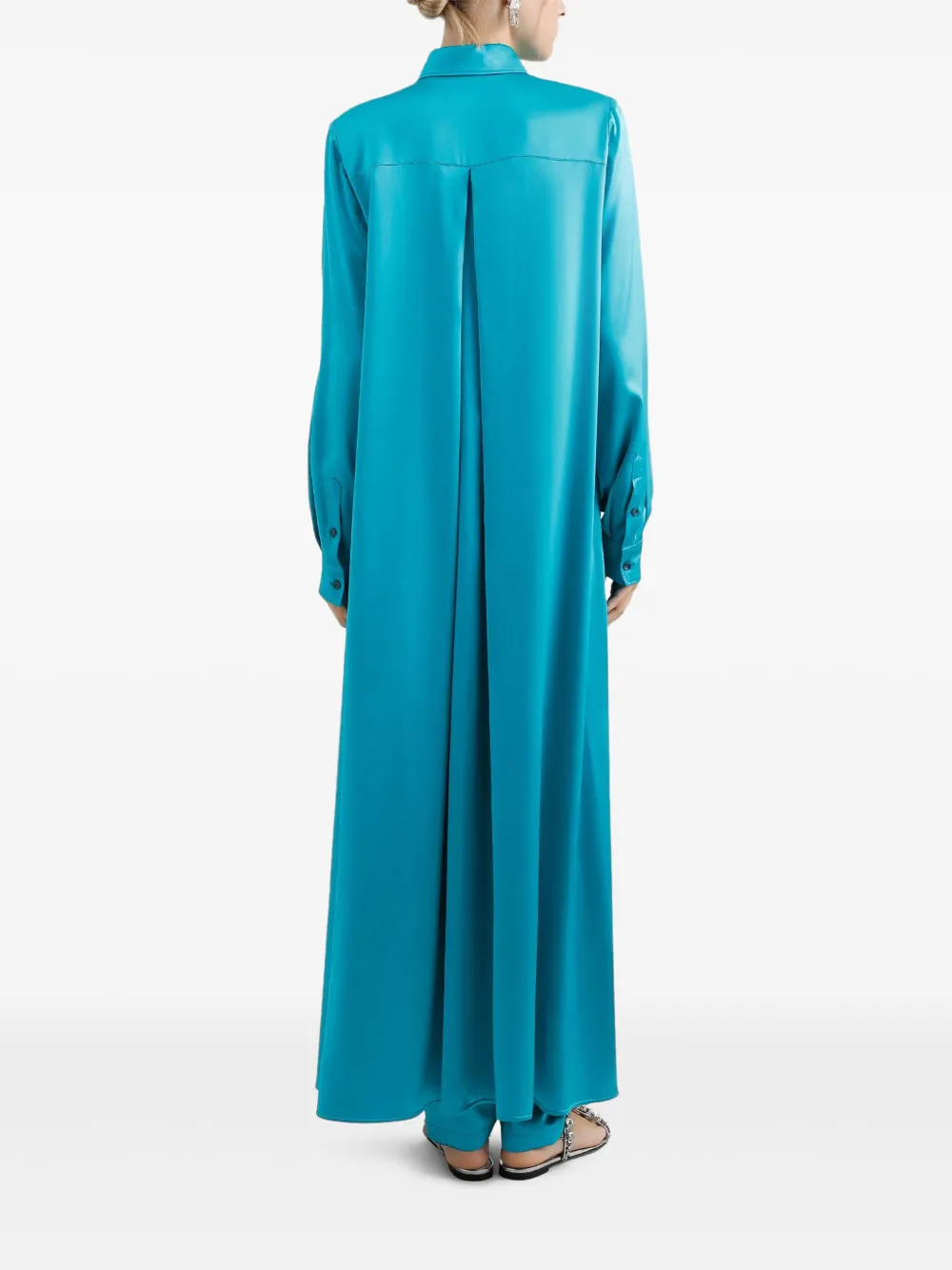 Dolce & Gabbana Satijnen blousejurk Blauw
