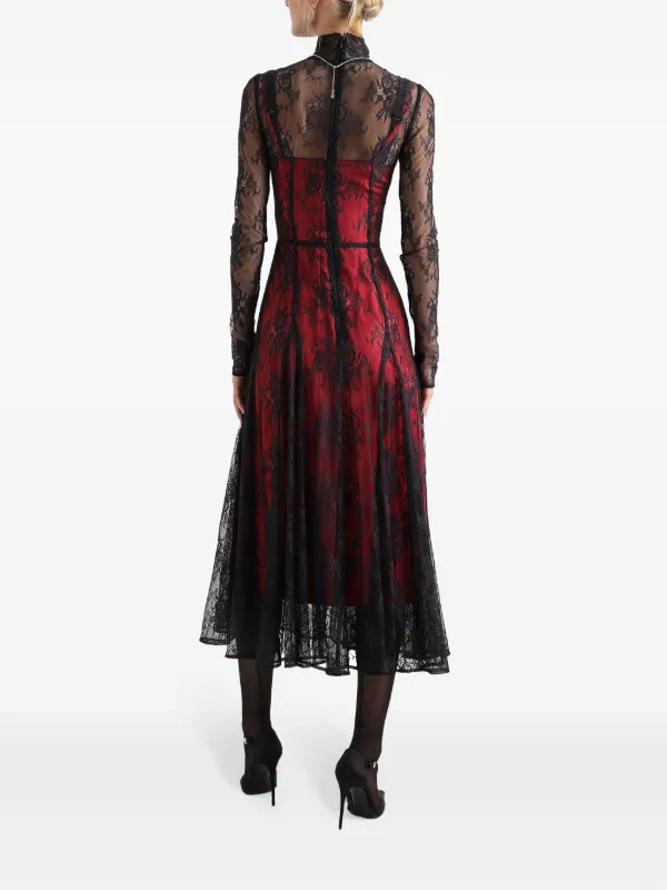【送料&関税込】Dolce & Gabbana Chantilly Lace Midi Skir Dolce & Gabbana chantilly-lace Chiffon Midi Skirt | Black