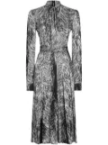 Dolce & Gabbana fur-print midi dress - Black