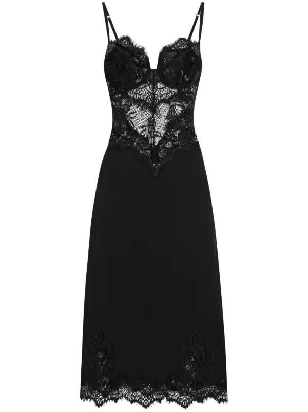 Dolce & Gabbana Midi floral-lace Dress | Black | FARFETCH Dolce & Gabbana Midi floral-lace Dress | Black | FARFETCH