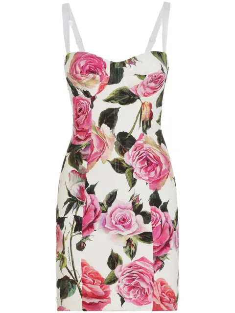 Dolce & Gabbana floral-print mini dress