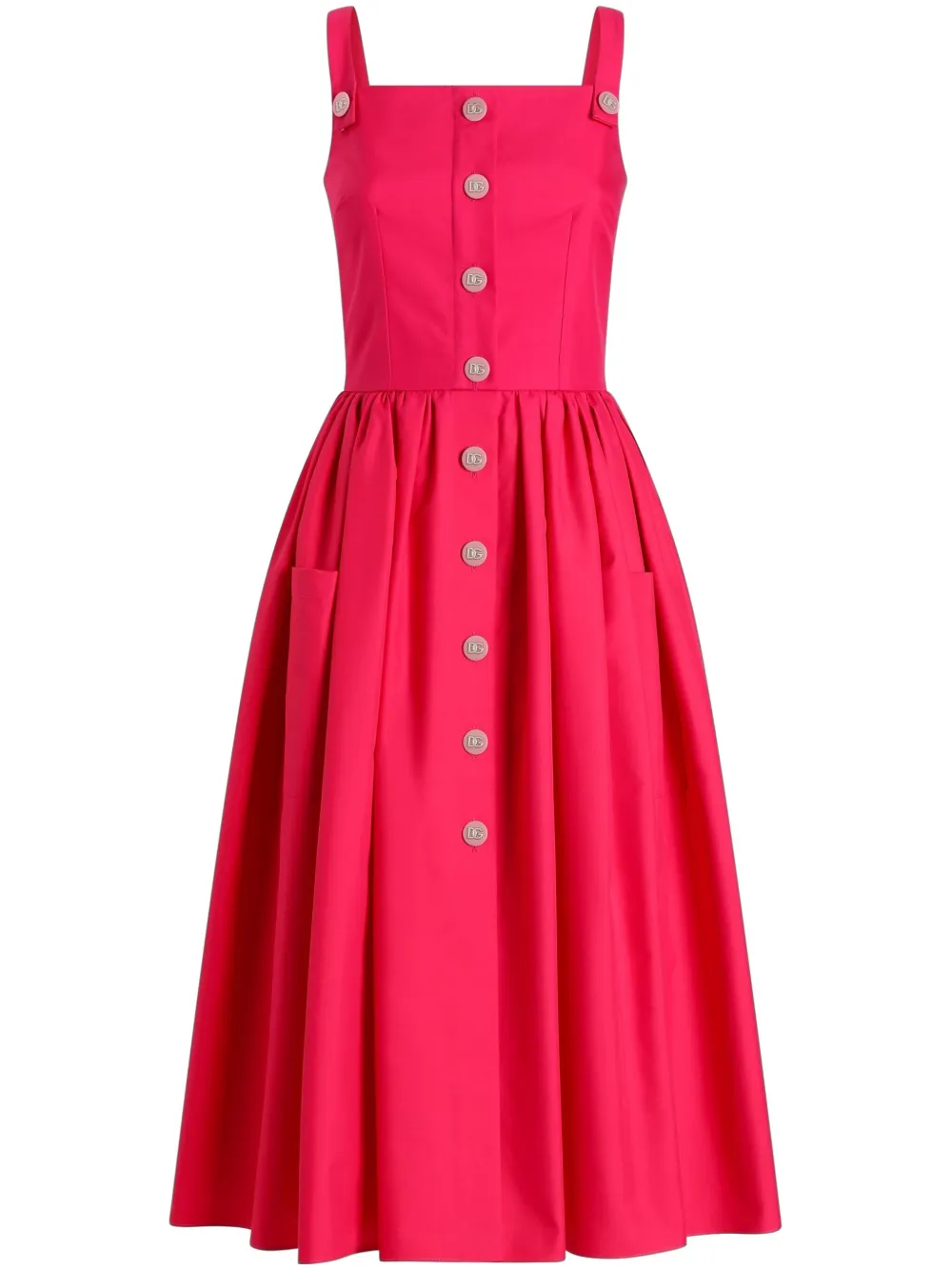 Dolce & Gabbana button-up midi dress | Pink | Image 1