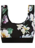 Dolce & Gabbana printed crop top - Black