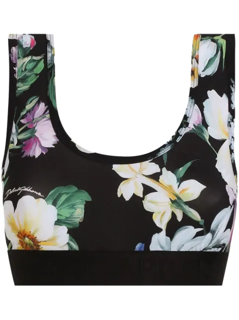 Dolce & Gabbana printed crop top