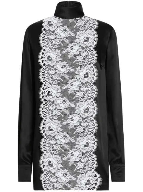 Dolce & Gabbana lace-appliqué blouse