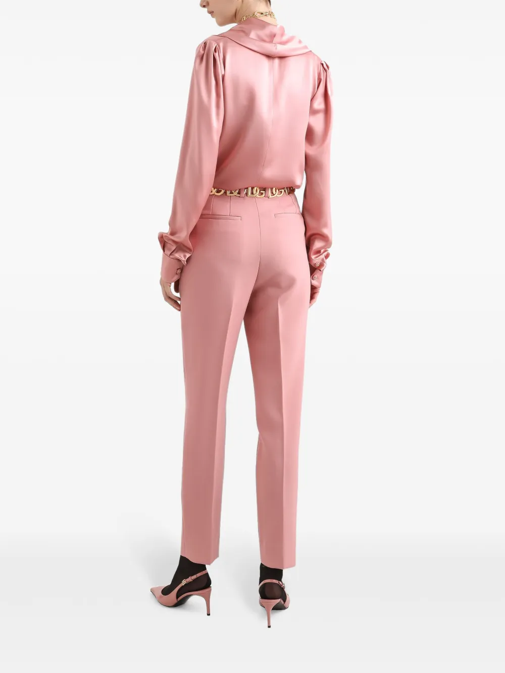 DOLCE & GABBANA COWL-NECK BLOUSE