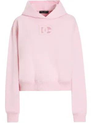 DOLCE&GABBANA ドルガバ DGVIB3ロゴ コットンスウェットフーディ Dolce & Gabbana DGVIB3 logo-print Cotton Sweatshirt | White