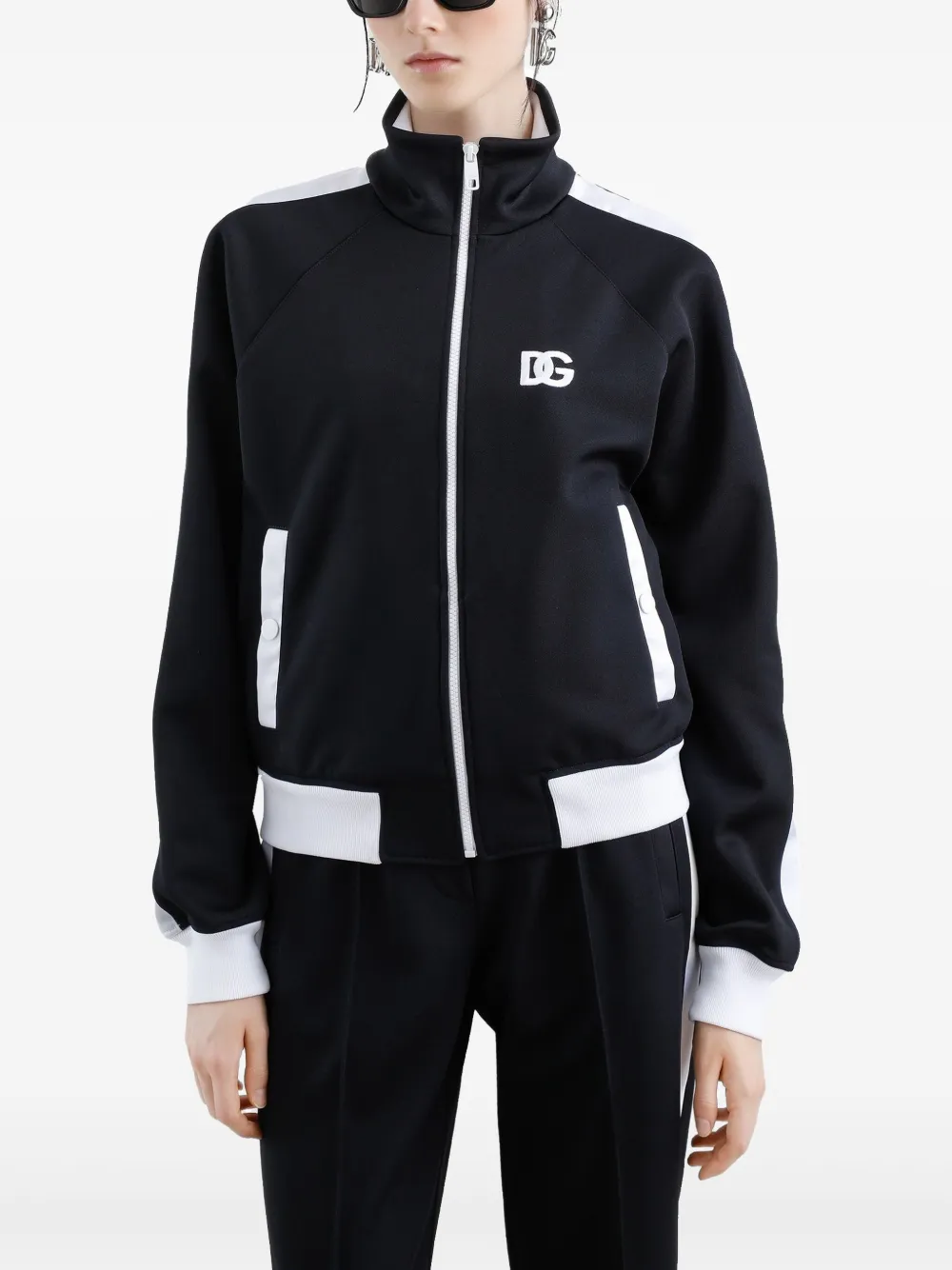 Dolce & Gabbana Sweater met geborduurd logo Zwart