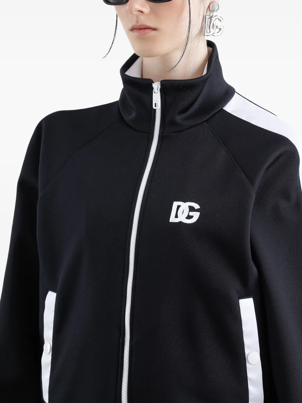 Dolce & Gabbana Sweater met geborduurd logo Zwart