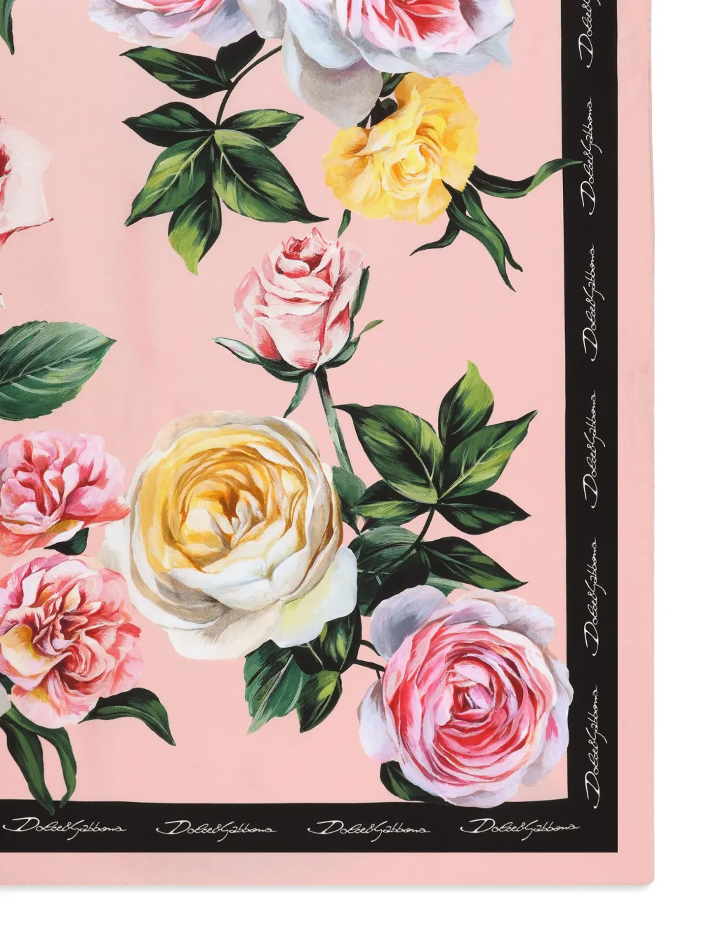 Dolce & Gabbana Sjaal met bloemenprint - Roze