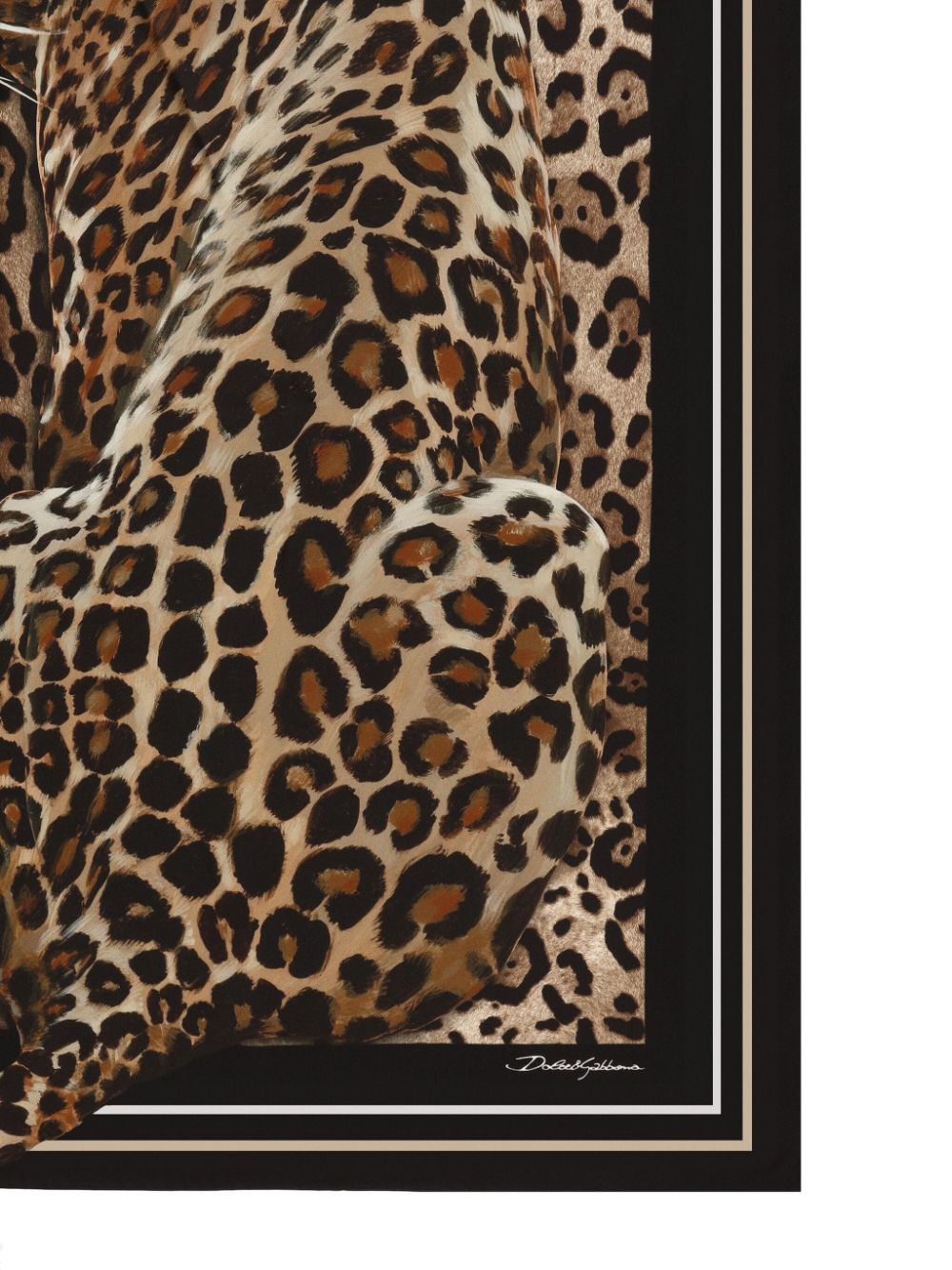 Dolce & Gabbana leopard-print scarf - Bruin