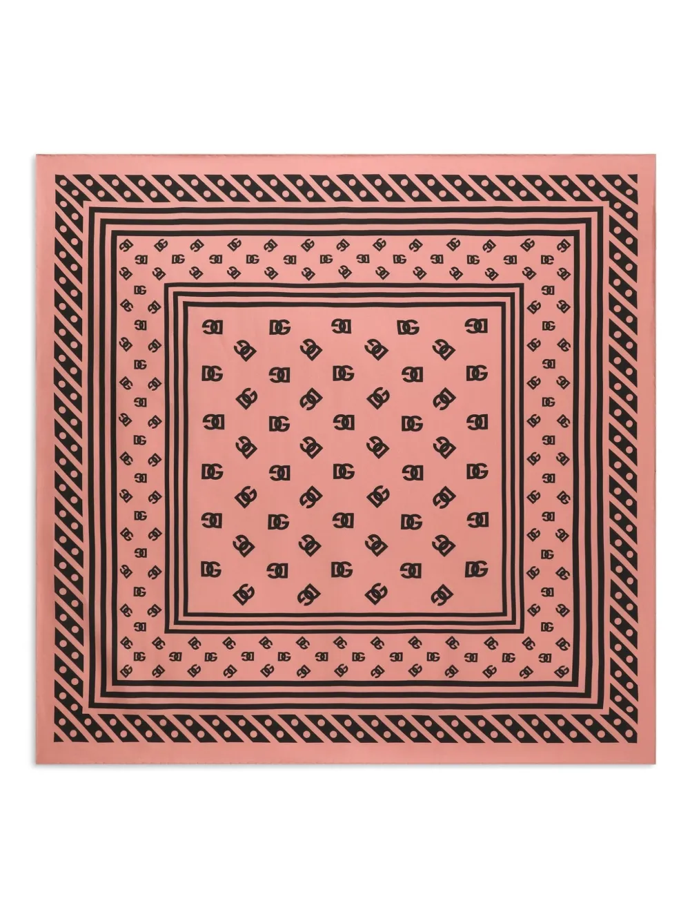 Dolce & Gabbana Sjaal met monogram Roze