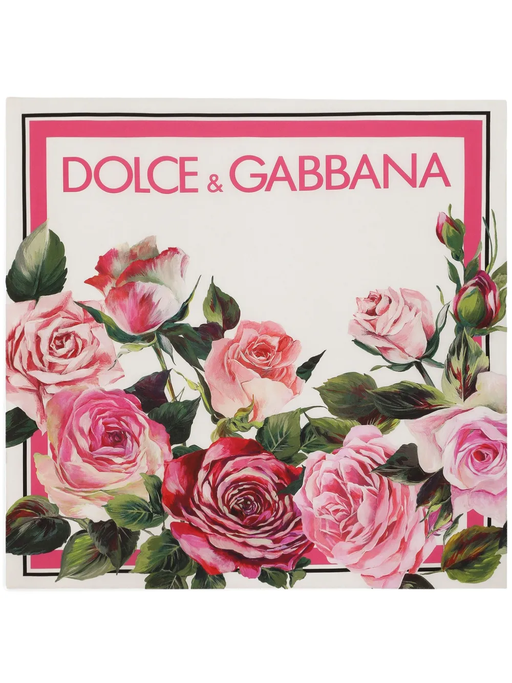 Dolce & Gabbana ロゴ スカーフ - ホワイト Dolce & Gabbana ロゴ スカーフ - ホワイト