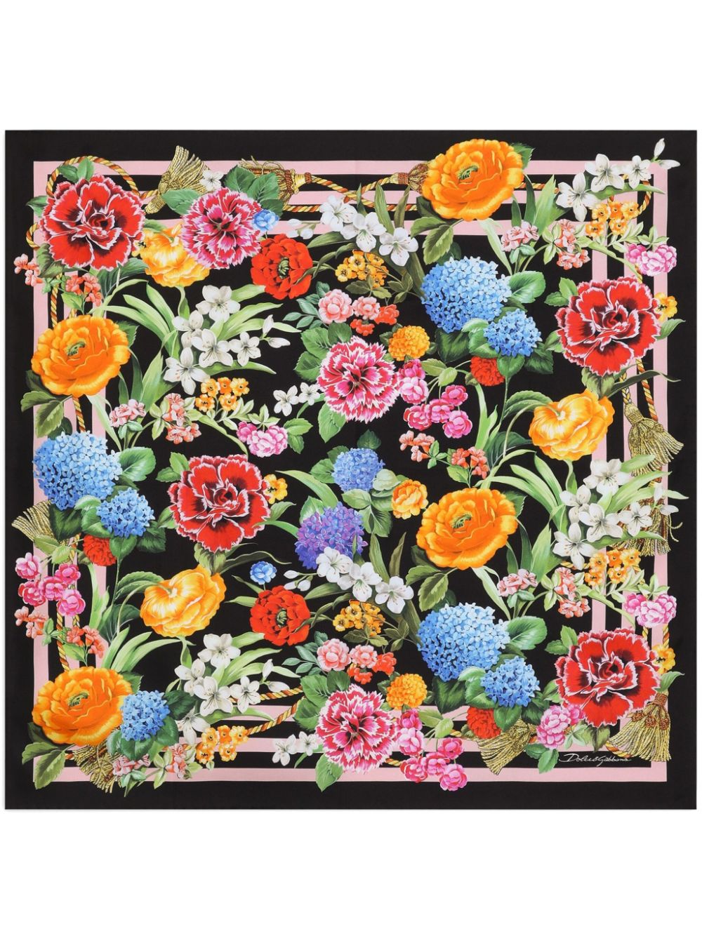 floral-print foulard