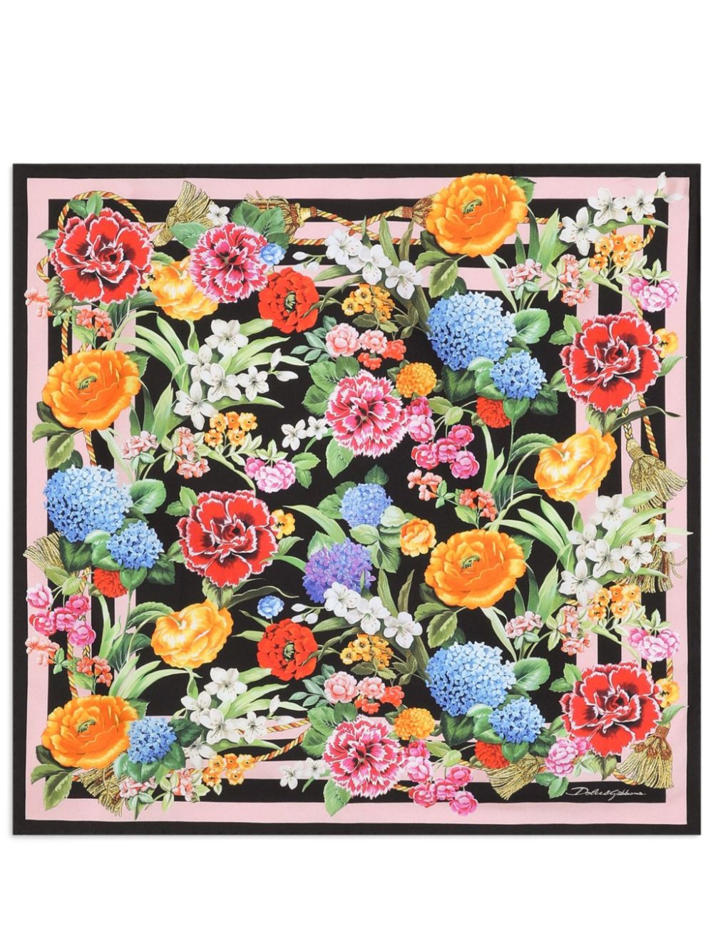 floral-print foulard