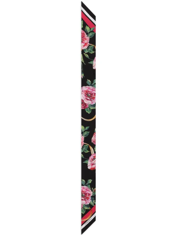 Dolce & Gabbana フローラル スカーフ | ブラック | FARFETCH JP
