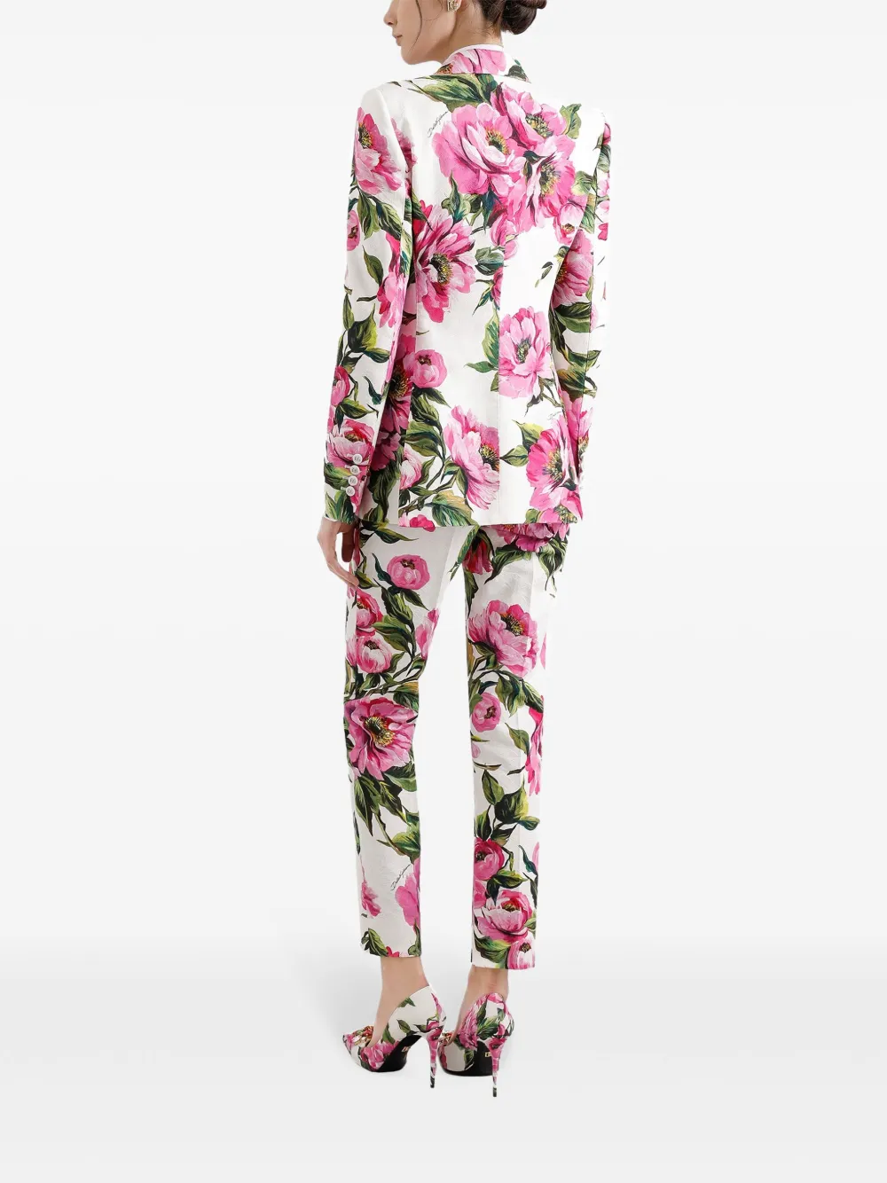 Dolce & Gabbana Broek met bloemenprint Wit
