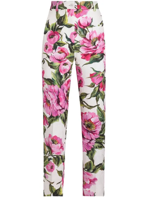 Dolce & Gabbana pantalones con estampado floral
