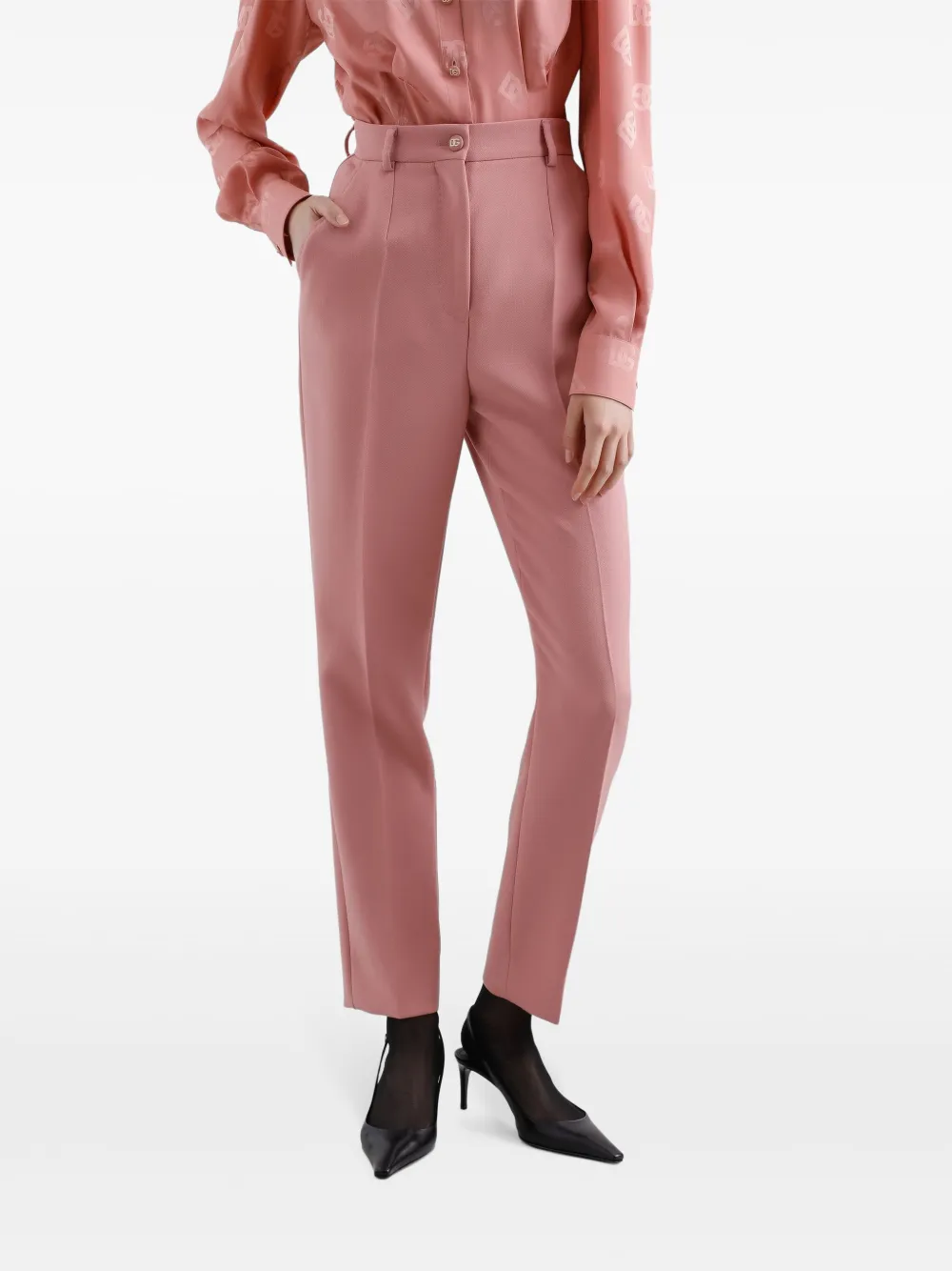 Dolce & Gabbana Wollen pantalon Roze