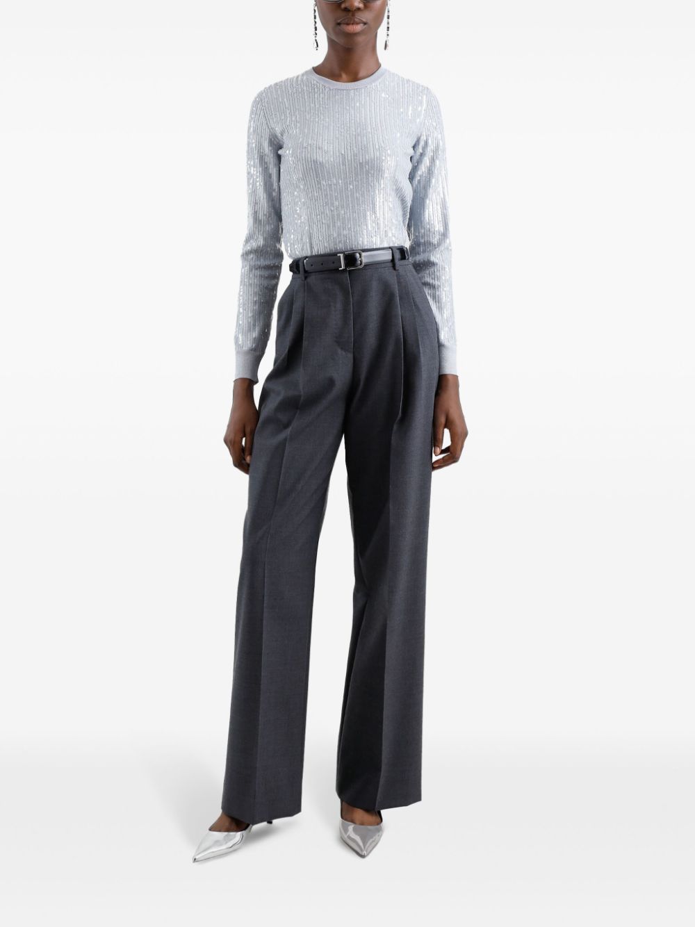 Cheap Marni pressed-crease straight-leg trousers Women