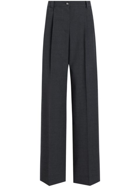 Dolce & Gabbana pressed crease straight-leg trousers 