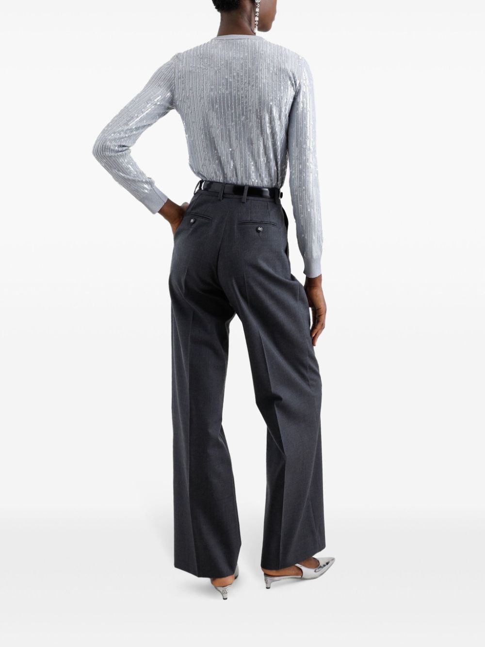 Cheap Marni pressed-crease straight-leg trousers Women