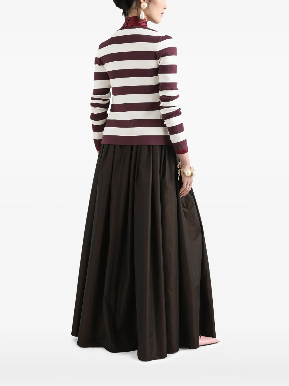 DOLCE & GABBANA STRIPED CARDIGAN