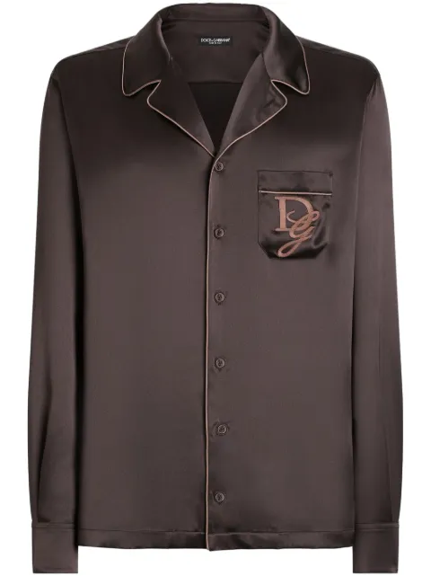 Dolce & Gabbana logo-appliqué shirt