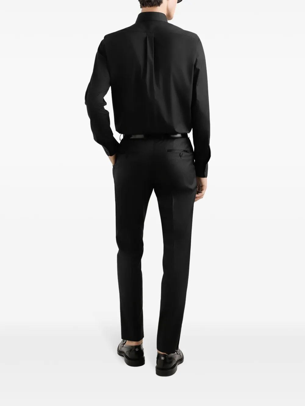 Dolce & Gabbana Overhemd met logopatch Zwart