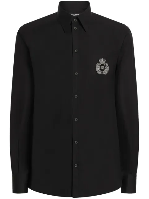 Dolce & Gabbana camisa con aplique del logo