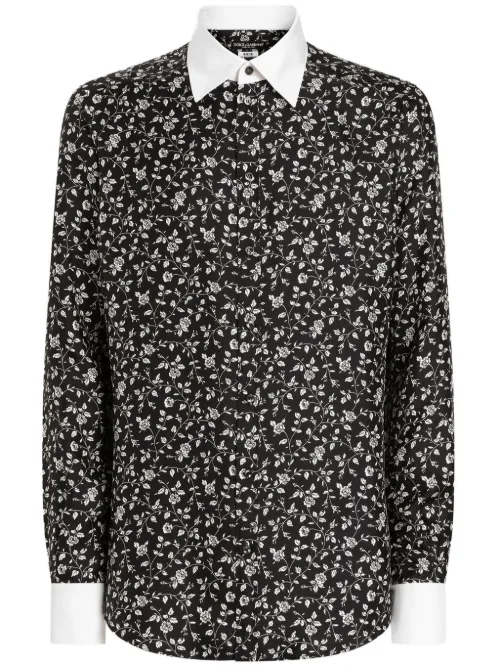 Chemise à fleurs - Dolce & Gabbana - Modalova
