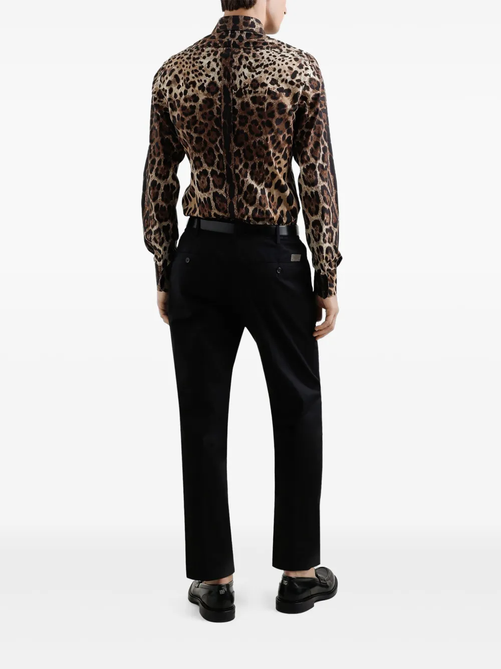 DOLCE & GABBANA LEOPARD-PRINT SHIRT