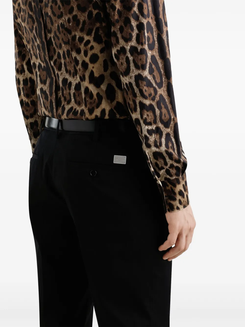 DOLCE & GABBANA LEOPARD-PRINT SHIRT