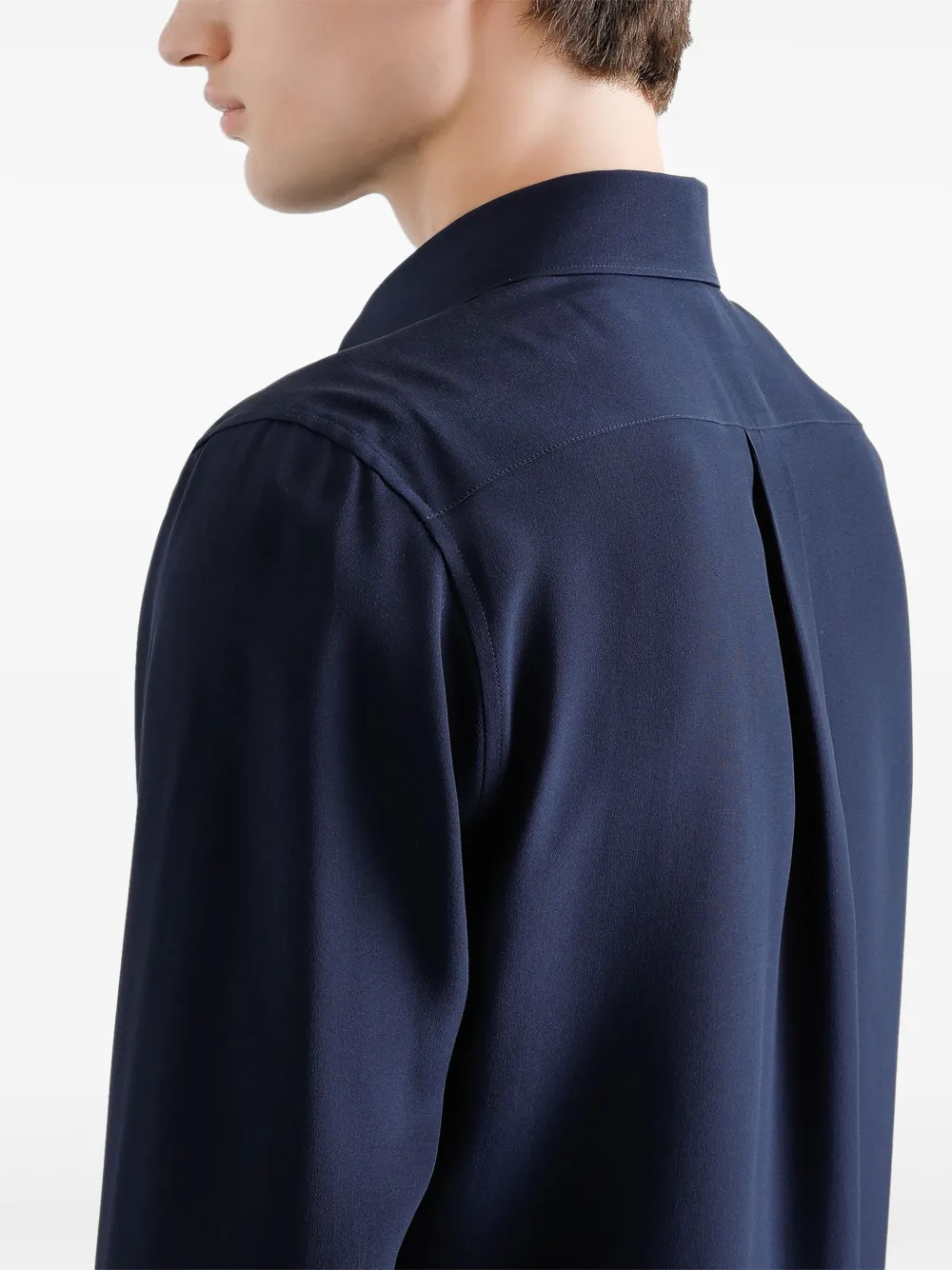 Dolce & Gabbana Blouse met geborduurd logo Blauw