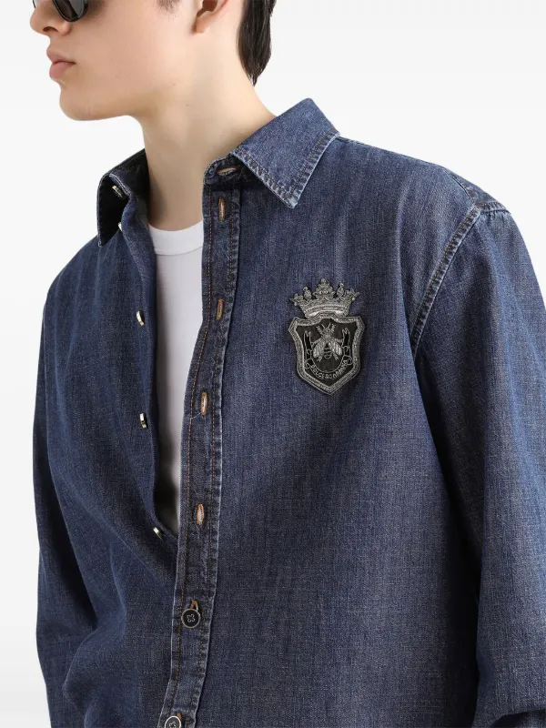 Dolce & Gabbana デニムシャツ | ブルー | FARFETCH JP