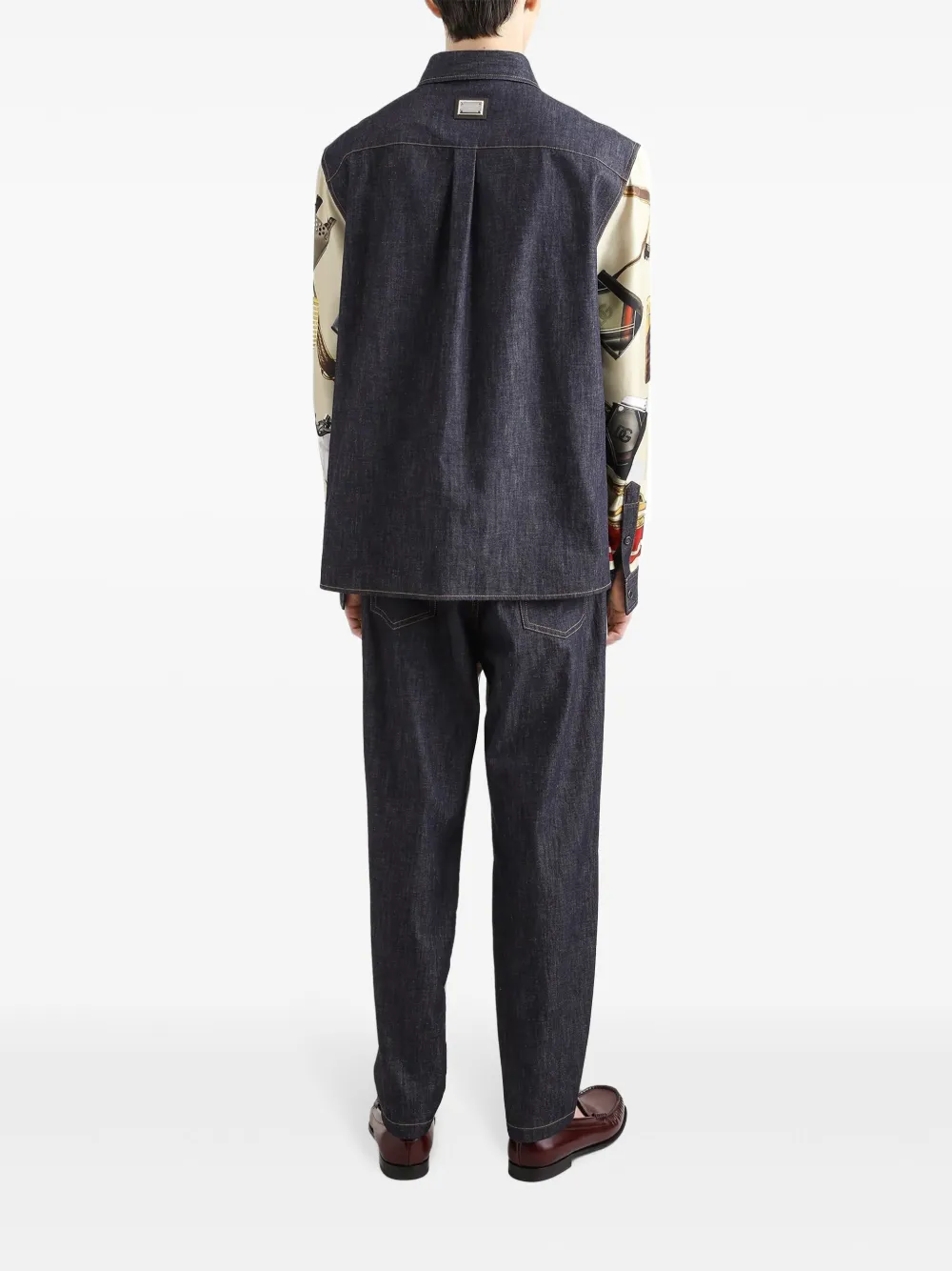 Dolce & Gabbana Overhemd met grafische print Beige