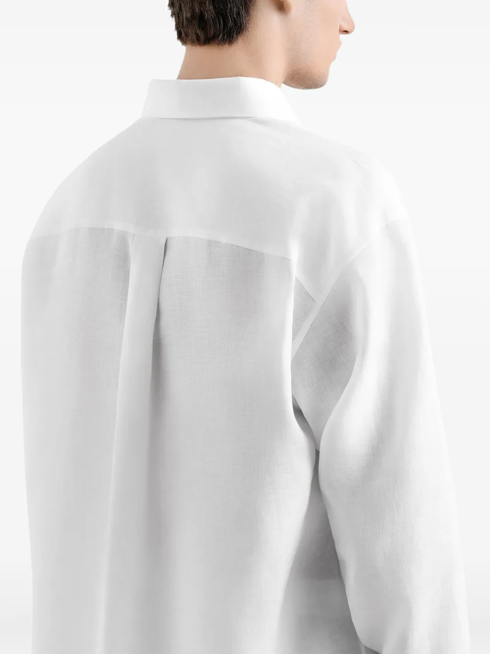 Dolce & Gabbana Overhemd met geborduurd logo Wit