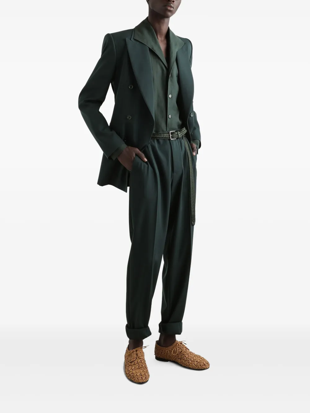 Dolce & Gabbana sailor-collar shirt - Groen
