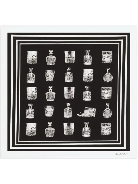 Dolce & Gabbana glass-print foulard