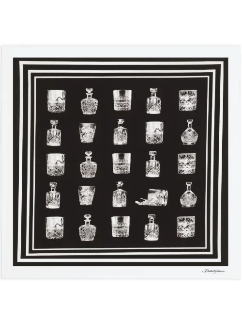 Foulard à imprimé graphique - Dolce & Gabbana - Modalova