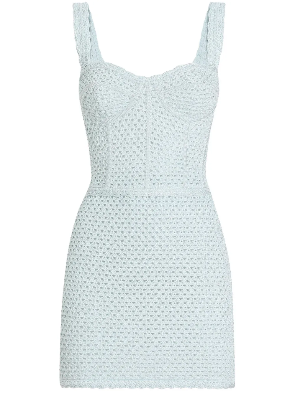 Dolce & Gabbana Gehaakte mini-jurk Blauw