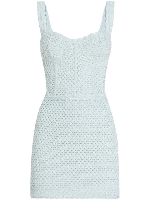 Dolce & Gabbana vestido corto tejido de crochet