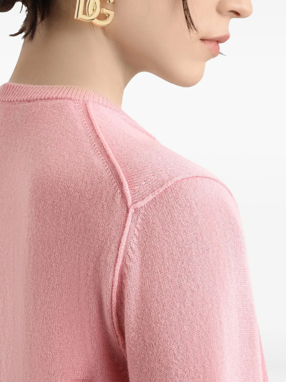 Dolce & Gabbana Button-down vest Roze