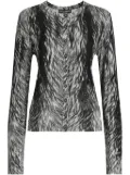 Dolce & Gabbana fur-print cardigan - Black